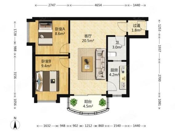 五山花园二手房价