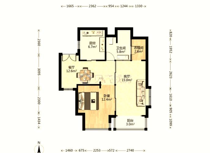 张浦裕花园户型图