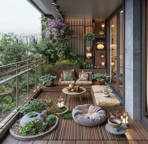 高层阳台花园设计