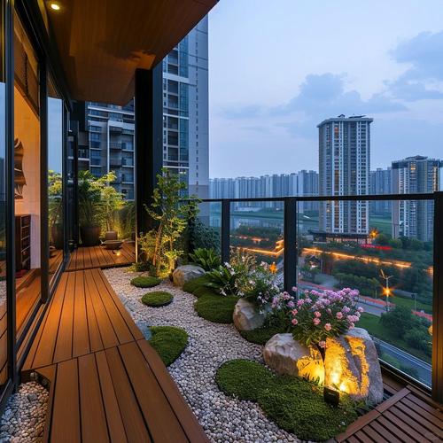 高层阳台花园设计